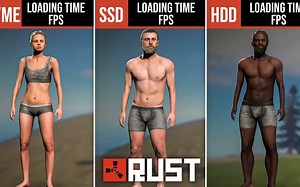 不同的硬盘在RUST中有什么不同的表现？M.2 NVMe vs SATA SSD vs HDD Game载入时间和FPS性能测试