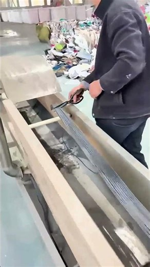 The entire process of plastic pellet production