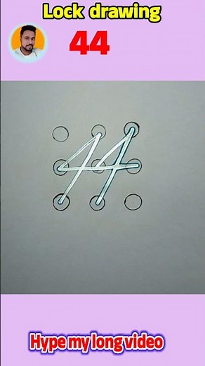 44 pattern Lock drawing #shortvideo