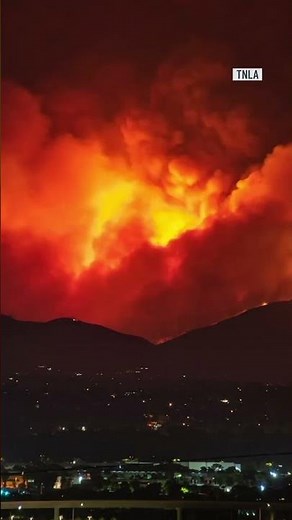 Time-lapse video shows dramatic spread of Airport Fire in Orange, Riverside counties