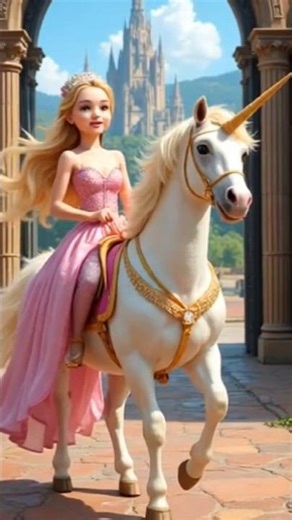 Princess 👑 🦄| Princess riding Unicorn 🦄 | Princess Video | Unicorn Video | Cartoon Princess