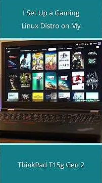 I Set Up a Gaming Distro on my T15g Gen 2 #ThinkPad #Linux #Gaming #Steam #Shorts