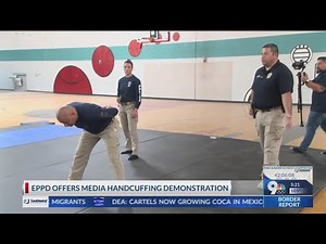 El Paso PD demonstrates how it handcuffs suspects