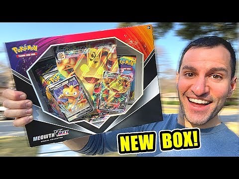 *NEW POKEMON CARDS MEOWTH VMAX BOX!* Opening SWORD AND SHIELD Cards!