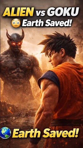 Goku vs Muscular Alien 👽🔥 | Earth Under Attack | Desi Hero Saves the City (4K Cinematic)