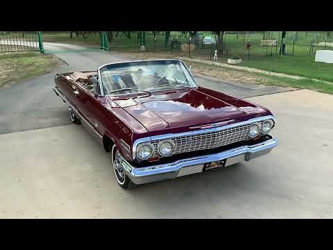 1963 Chevrolet Impala SS Convertible 409ci V8 Automatic PS PB AC Power Top 63-6633T