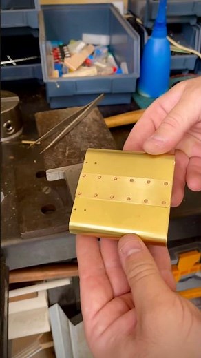 Riveting Brass Parts with Copper Rivets | Steampunk Cigarette Case Build #steampunk #banjoshow #diy