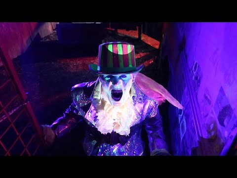 SCARY TRAIN Florida HAUNTED HOUSE RAILROAD Attraction WalkThru - TRAILER PARK Maze & CLOWN WOODS