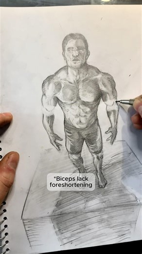 Perspective & Anatomy Study #drawing #art #figuredrawing #howtodraw #sketch