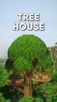 Minecraft Tutorial | Easy Tree House 🌳 #minecraft