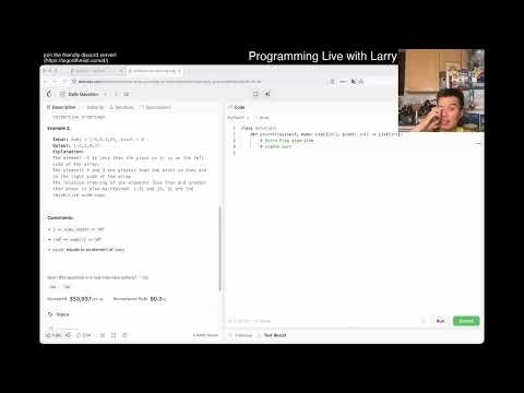 Daily Leetcode #2260: Jun 08, 2026 - 2161. Partition Array According to Given Pivot