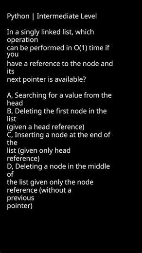 Singly Linked List Operations in O(1) Time #singlylinkedlist #complexityanalysis #codereview