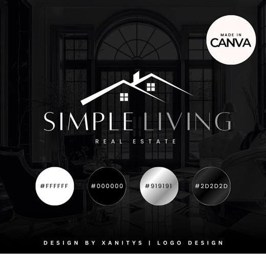 Real Estate Logo, Realtor Logo, Editable Canva Logo Template - Etsy