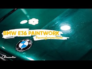 Transforming 26 Year Old BMW E36 Paint - Satisfying Paint Correction