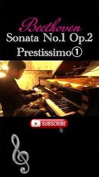 【14歳】Beethoven/ Sonata No.1 Op.2 Prestissimo ベートーヴェン/ソナタ No.1 Op2 第4楽章① #beethoven #piano #ベートーヴェン