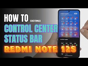 How to Edit Control Center | Status Bar Redmi Note 12s