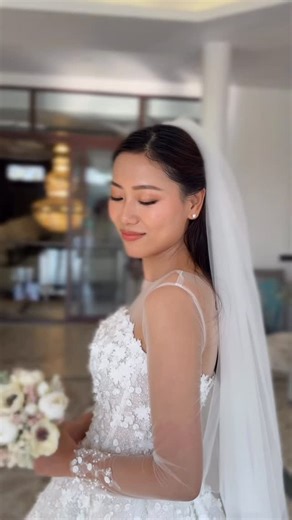 HUES on Instagram: "My beautiful bride Tsukoli🥰💗 . . . . #makeuphuesbylu #huesbridalmakeupandhair"