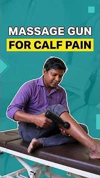 How to use massage gun for calf (leg) muscle pain