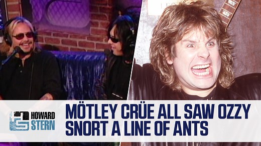 👃 🐜 🐜 🐜 🐜 🐜 🐜 🐜 Motley Crue were all witness to one of the most legendary stories about Ozzy Osbourne and told Howard all about it on the #SternShow in 2005. | The Howard Stern Show