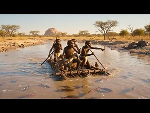 Life Million Years Ago | When a Prehistoric Man Built a Boat to Cross the River and Survive
