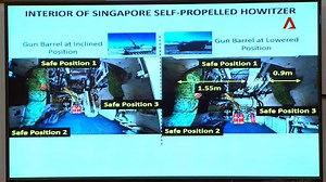 134K views · 480 reactions | WATCH: Defence Minister Ng Eng Hen explains how actor Aloysius Pang was caught between a howitzer gun barrel and its cabin during a military training exercise. | CNA | Facebook