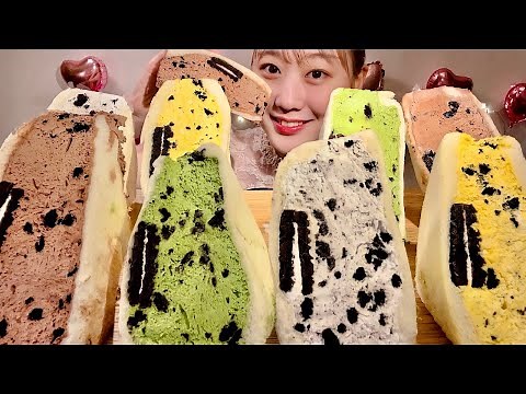 ASMR Oreo Cream Sandwich and Japanese Fruit Sandwich【Mukbang/ Eating Sounds】【English subtitles】