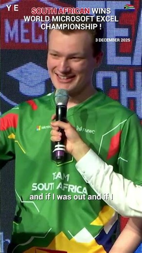 South African, Pieter Pienaar Wins Microsoft Excel World Championship!