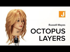The Octopus Haircut using Scissors with Extreme Layering in the Crown for Volume