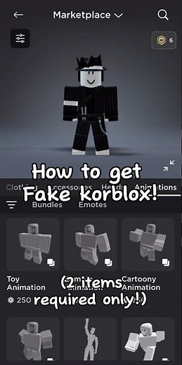 How to get fake korblox on roblox! #roblox #foryou #robloxfyp #fyp #shorts #korblox #robloxtutorials