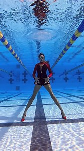 Underwater Dance at Public Pool 👠 #underwater #dance #swimmingpool #dancereel #UnderwaterWorld #underwaterdance | kristimakusha
