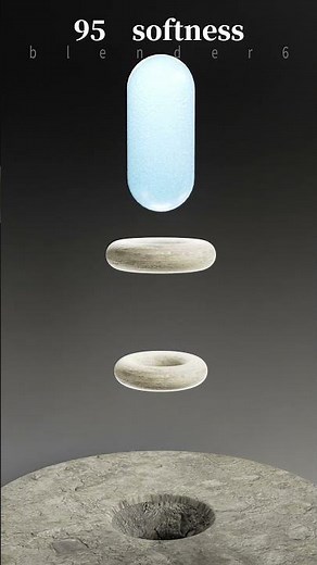 Physical simulation of soft software passing through narrow apertures 14 #creativeblender #relaxing