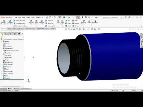 How to model a Pressure Tank in SolidWorks 3D Design Tutorial ''MECHANICAL DESIGN''