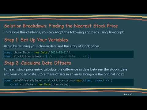 Finding the Nearest Array Index for Accurate Price-Earnings Computation in JavaScript