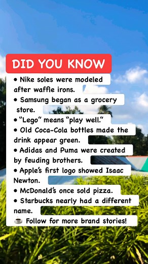 605K views · 2.3K reactions | Famous Brands’ Secrets You’ve Never Heard #BrandTrivia #CompanyFacts #HistoryInfo | Bangla Quiz | Facebook