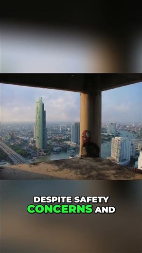 Abandoned Skyscraper A Symbol of Economic Crisis #ghosttower, #bangkok, #thailand #fyp