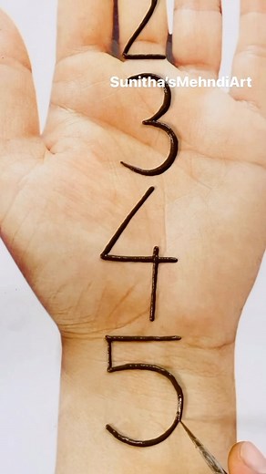 Sunitha Choudhary | 12345 Easy Mehndi Design Trick For Beginners❣️ . . Slow video on YouTube channel : Sunitha’sMehndiArt (link in bio) @sunithasmehndiart .... | Instagram