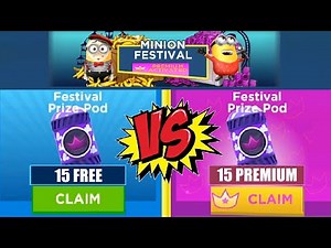 Minion Rush PREMIUM PASS REWARDS MINION FESTIVAL FREE Vs PREMIUM Prize Pods gameplay iOS / android