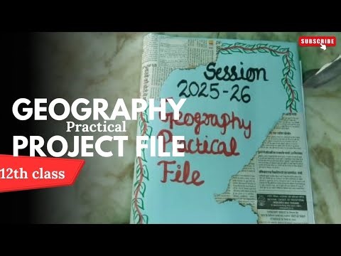 Class 12 geography practical file hindi medium #class12th #geography #practical #viva #bhugol #work