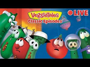 LIVE 🔴 Classic Episodes of VeggieTales! 🎦 Laughter, Lessons, and Faith 🍅🥒