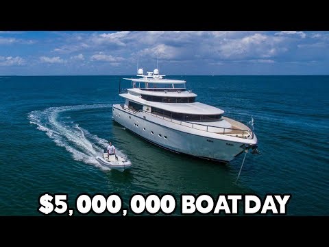 $5,000,000 Yacht for a Day?! | Boat Vlog