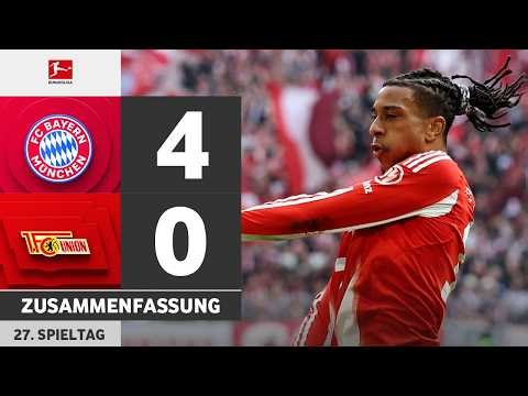FC Bayern München gegen 1. FC Union Berlin (4:0) Alle Tore & Highlights | Bundesliga 2025/26