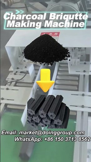 DOING Charcoal Briquettes Extruder Making Machine