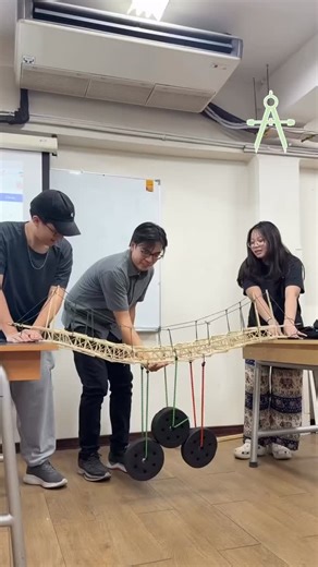 Watching this video of students building elaborate bridge models...