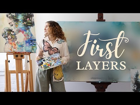 First Steps to a STUNNING Abstract Realism Painting (Live Demo)