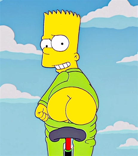 Bart compró una bicicleta nueva. # #simpsons