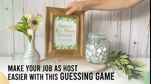 Hadley Designs 25 Guess How Many Baby Shower Games to Play - Gold Bridal Shower Games for Guests, Guess How Many Kisses Game, Gender Reveal Games for Party, Baby Shower Ideas, Birthday Party Games