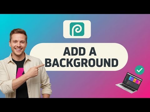 How to ADD a BACKGROUND in Photopea (Step by Step)