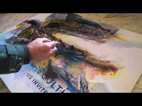 Bruce Clarke in the studio – work in progress