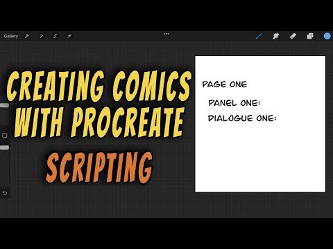 How To Create Comic Books With Procreate | Scripting