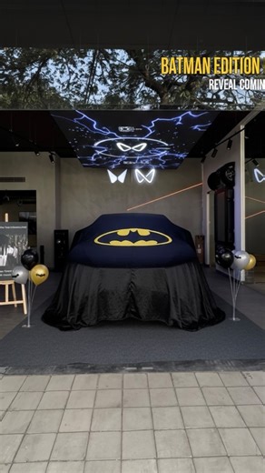 the.ride.reveals on Instagram: "Limited Edition ,Unlimited Presence ,Welcome home Batmobile 🖤 ” . . . . . . . . #batman #be6 #mahindra #newcardelivery #reel"